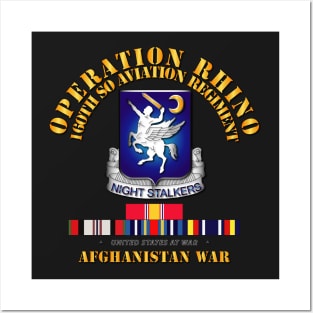 Operation Rhino - Afghanistan - 160th SO Aviation Rgt  w SVC Posters and Art